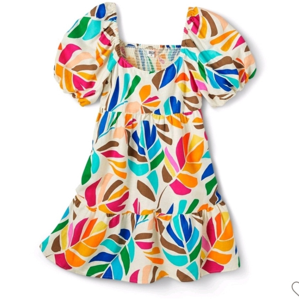 Tabitha Brown Colorful Puff Sleeve Sundress